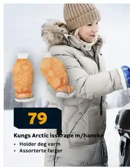 Megaflis Kungs Arctic isskrape m/hanske, NOK 79 tilbud