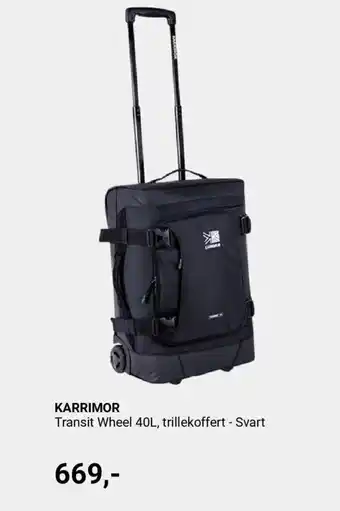 KARRIMOR Transit wheel 40l, trillekoffert - svart