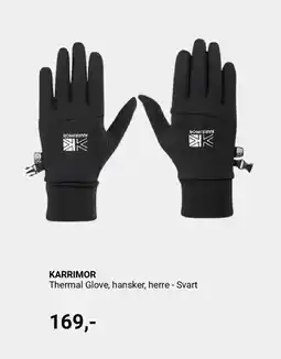 XXL Sport KARRIMOR Thermal glove, hansker, herre - svart tilbud