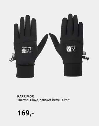 KARRIMOR Thermal glove, hansker, herre - svart
