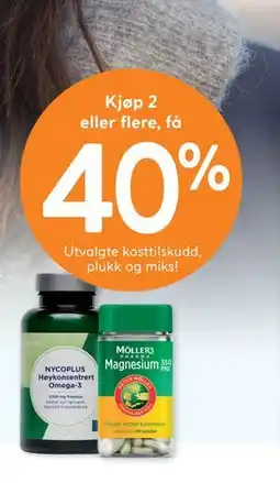 Vitusapotek Utvalgte kosttilskudd, plukk og miks! tilbud