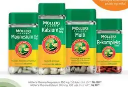 Vitusapotek Möller’s Pharma Kalsium, NOK 98.5 tilbud