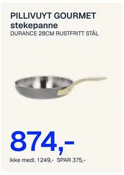 Jernia PILLIVUYT GOURMET stekepanne, NOK 1249, Medlemspris tilbud
