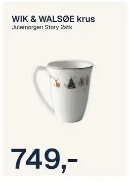 Jernia WIK & WALSØE krus, NOK 749 tilbud
