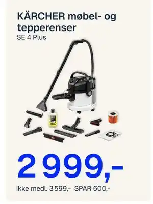 KÄRCHER møbel- og tepperenser, NOK 3599, Medlemspris