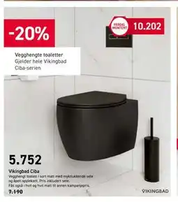 Comfort Vegghengte toaletter tilbud