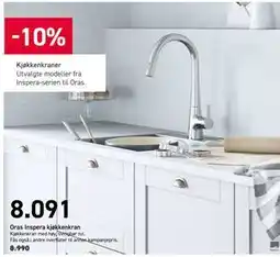 Comfort Oras Inspera kjøkkenkran, NOK 8091 tilbud
