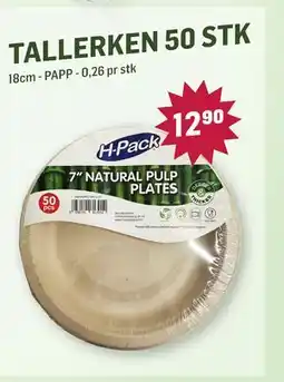 Holdbart TALLERKEN 50 STK, NOK 12.9 tilbud