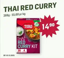 Holdbart THAI RED CURRY, NOK 14.9 tilbud