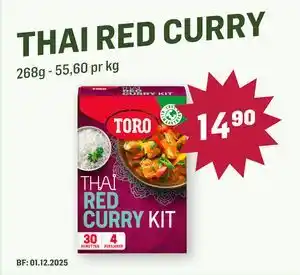 Holdbart THAI RED CURRY, NOK 14.9 tilbud