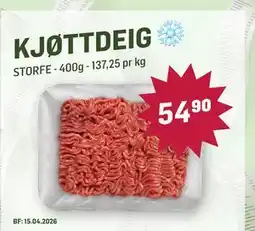 Holdbart KJØTTDEIG, NOK 54.9 tilbud