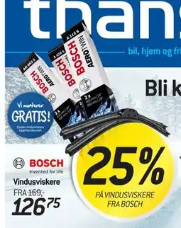 Thansen Vindusviskere tilbud