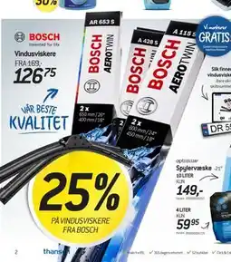 Thansen Vindusviskere, NOK 126.75 tilbud