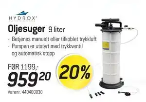 Thansen Oljesuger, NOK 959.2 tilbud