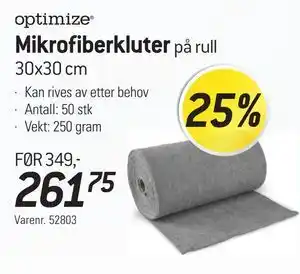 Thansen Mikrofiberkluter, NOK 261.75 tilbud