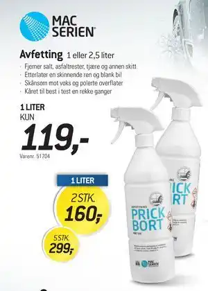 Thansen Avfetting, NOK 119 tilbud