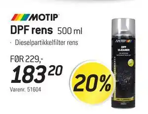 Thansen DPF rens, NOK 183.2 tilbud