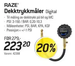 Thansen Dekktrykkmåler, NOK 223.2 tilbud