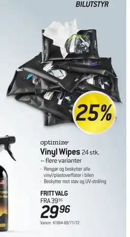 Thansen Vinyl Wipes, NOK 29.96 tilbud