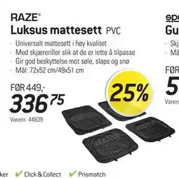 Thansen Luksus mattesett, NOK 336.75 tilbud