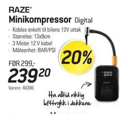 Thansen Minikompressor, NOK 239.2 tilbud