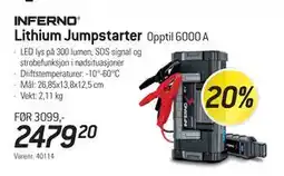 Thansen Lithium Jumpstarter, NOK 2479.2 tilbud