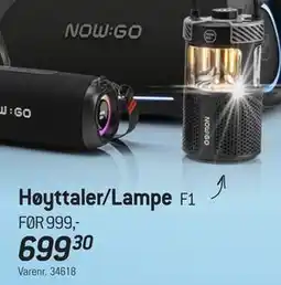 Thansen Høyttaler/Lampe, NOK 699.3 tilbud