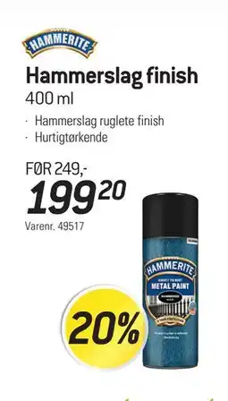 Thansen Hammerslag finish, NOK 199.2 tilbud