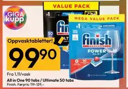 Gigaboks All in One 90 tabs / Ultimate 50 tabs, NOK 99.9 tilbud