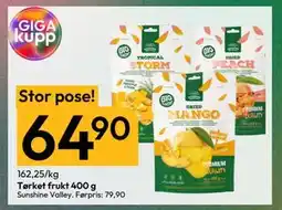 Gigaboks Tørket frukt 400 g, NOK 64.9 tilbud