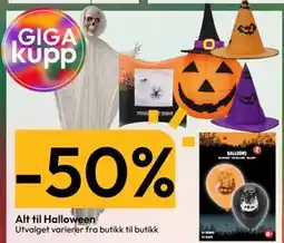 Gigaboks Alt til Halloween tilbud