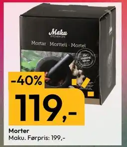 Gigaboks Morter, NOK 119 tilbud