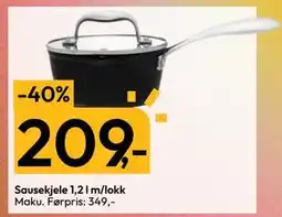Gigaboks Sausekjele 1,2 l m/lokk, NOK 209 tilbud