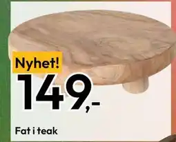 Gigaboks Fat i teak, NOK 149 tilbud