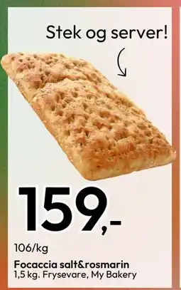 Gigaboks Focaccia salt&rosmarin, NOK 159 tilbud