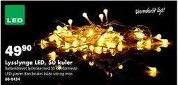 Biltema Lysslynge LED, 50 kuler, NOK 49.9 tilbud