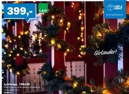 Biltema Lysslynge, 100 LED, NOK 399 tilbud
