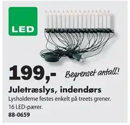Biltema Juletræslys, indendørs, NOK 199 tilbud