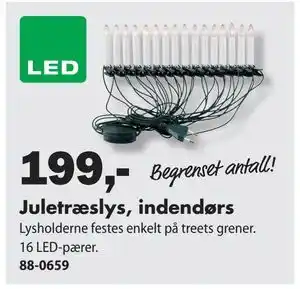 Biltema Juletræslys, indendørs, NOK 199 tilbud
