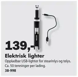 Biltema Elektrisk lighter, NOK 50 tilbud