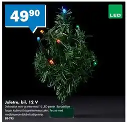 Biltema Juletre, bil, 12 V, NOK 49.9 tilbud