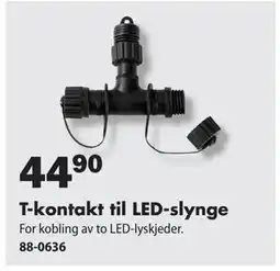 Biltema T-kontakt til LED-slynge, NOK 44.9 tilbud