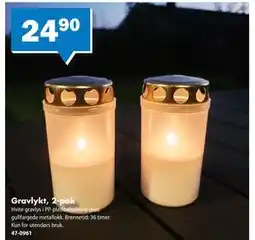 Biltema Gravlykt, 2-pak, NOK 24.9 tilbud