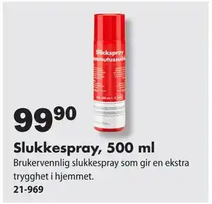 Biltema Slukkespray, 500 ml, NOK 99.9 tilbud