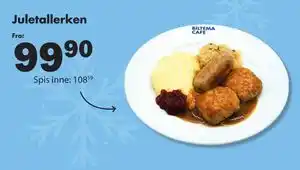 Biltema Juletallerken tilbud