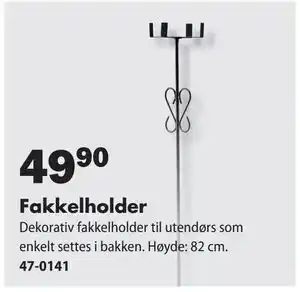 Biltema Fakkelholder, NOK 49.9 tilbud