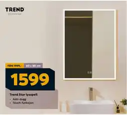 Megaflis Trend Star lysspeil tilbud