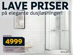 Megaflis CELESTE Silvia buet dusjkabinett krom tilbud