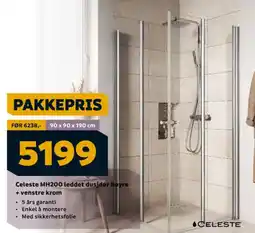 Megaflis CELESTE MH200 leddet dusjdør høyre tilbud