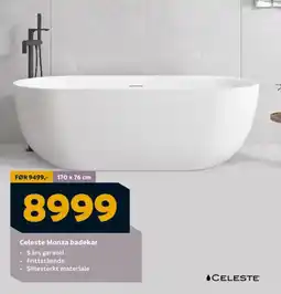 Megaflis CELESTE Monza badekar tilbud